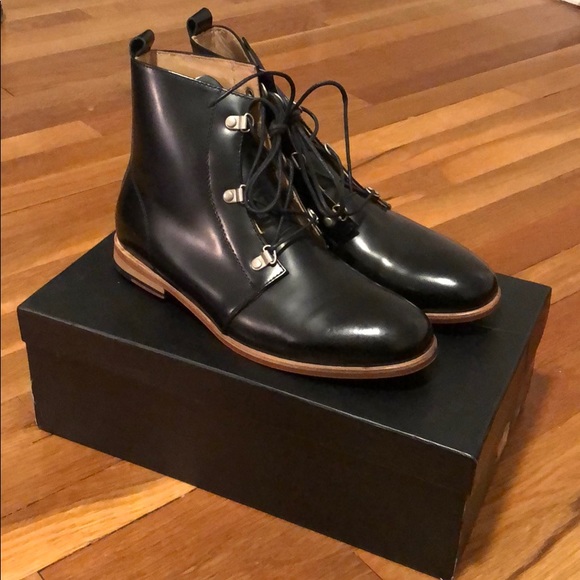 Zuriick Nico black leather boots women’s 10 - Picture 1 of 5